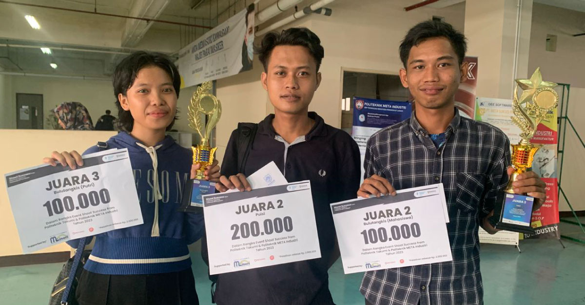 Mahasiswa Politeknik Takumi Meraih Juara dalam Berbagai Bidang Seni dan Olahraga di Politeknik Meta Industri