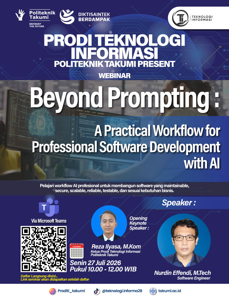 Webinar Beyond Prompting : A Practical Workflow Professional Software Development wit AI